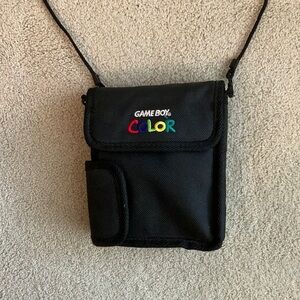 Vintage Nintendo Gameboy Black COLOR Carrying Case
